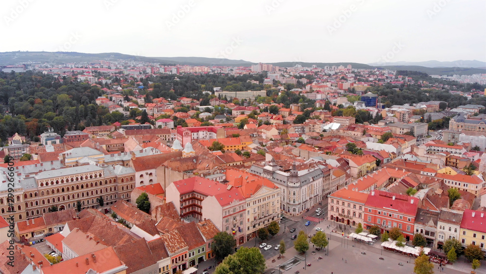 Aerial Image over City of Cluj Napoca, Romania