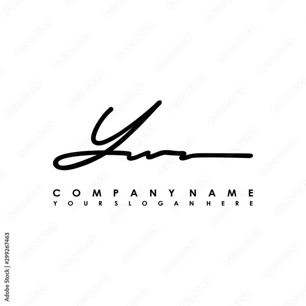 YU initials signature logo. Handwriting logo vector templates. Logo for business, beauty, fashion, signature YU initials signature logo. Handwriting logo vector templates. Logo for business, beauty, fashion, signature