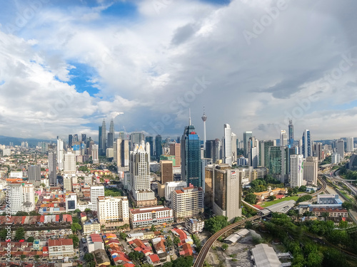 Photography KUALA LUMPUR, MALAYSIA - October 27, 2019; Cityscape of Kuala Lumpur, the capital of Malaysia