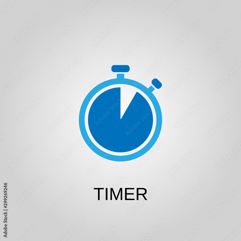 Timer icon. Timer symbol. Flat design. Stock - Vector illustration Timer icon. Timer symbol. Flat design. Stock - Vector illustration