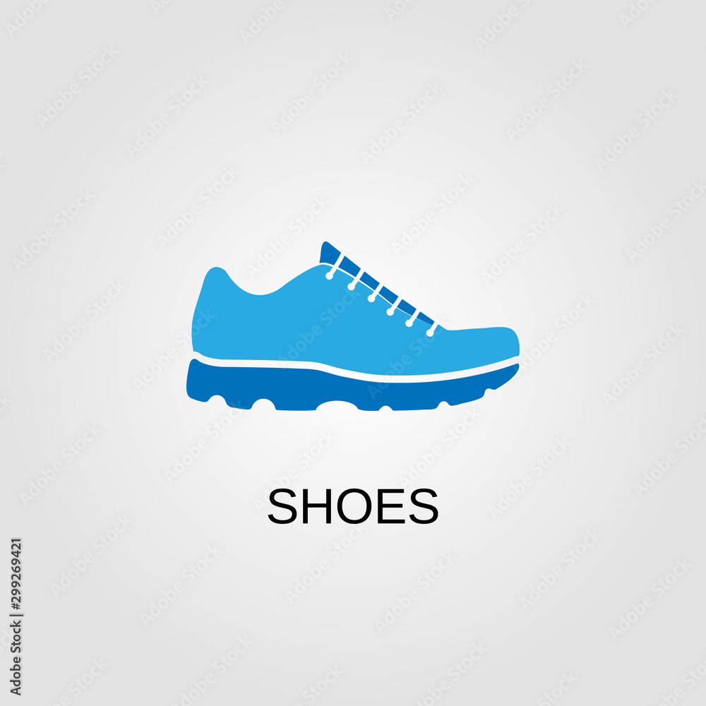 Shoes icon. Shoes symbol. Flat design. Stock - Vector illustration.