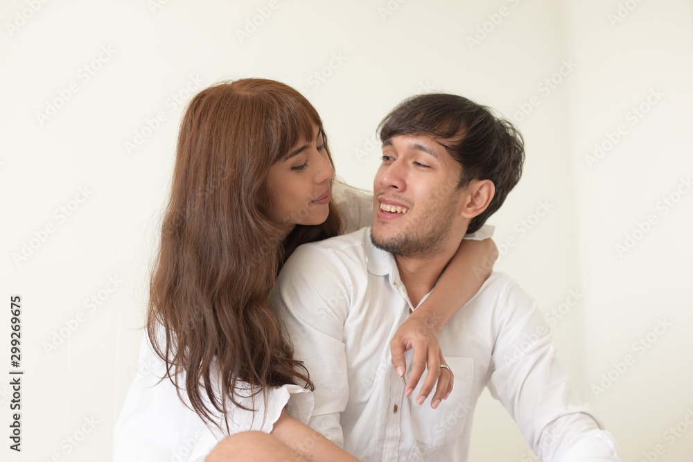 Portrait of married couple at home Portrait of married couple at home