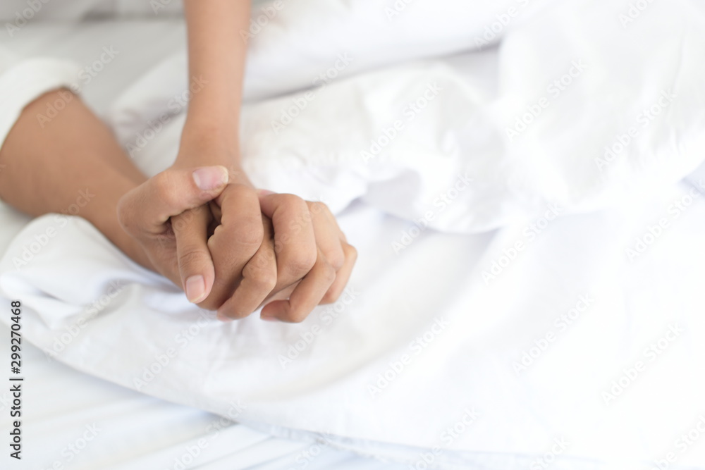 Lovers hand in hand Lovers hand in hand