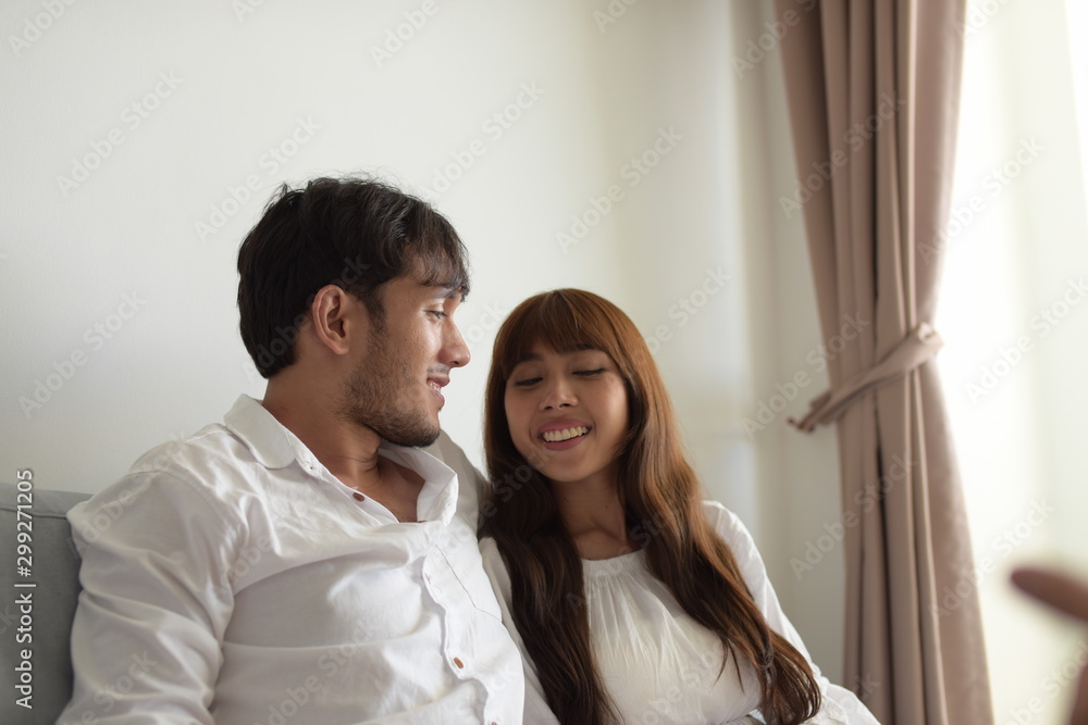 Portrait of married couple at home Portrait of married couple at home