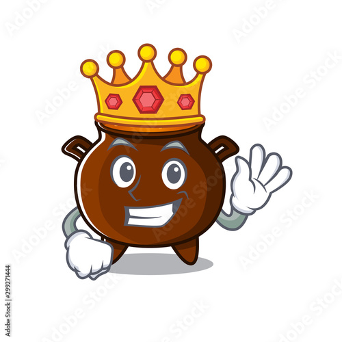King miniature cauldron in the a cartoon