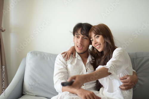 Portrait of married couple at home 