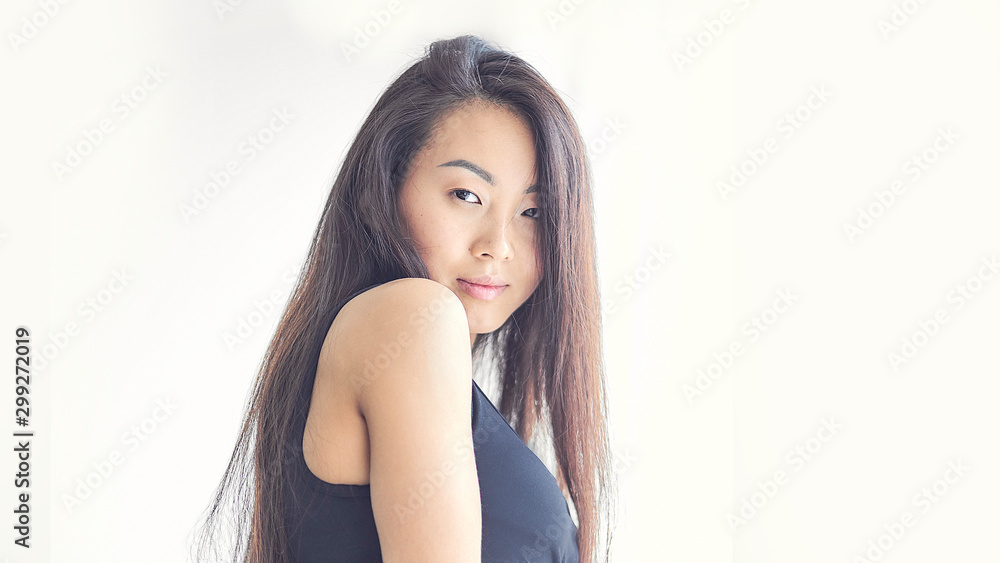 Young beauty woman. Portrait of asian woman. Young beauty woman. Portrait of asian woman.