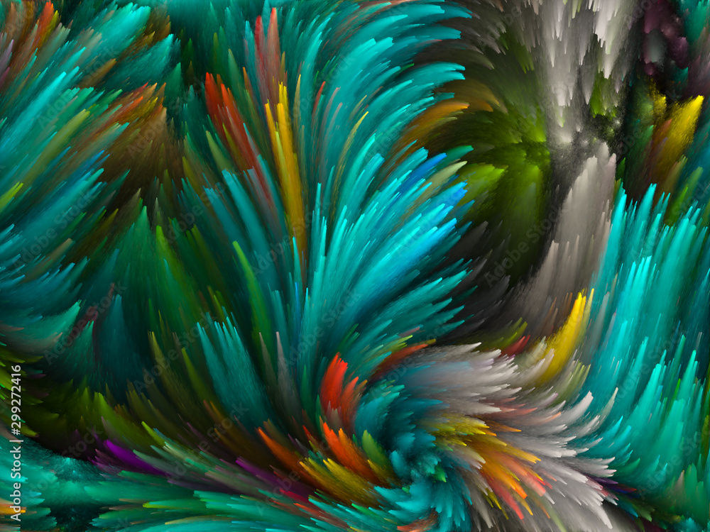 Fototapeta premium Swirling Paint