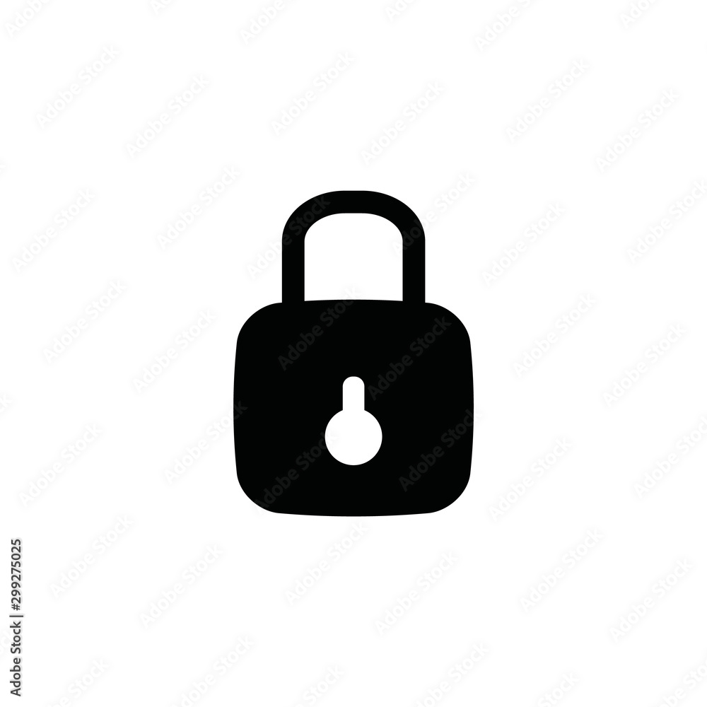 the lock icon. vector illustration the lock icon. vector illustration