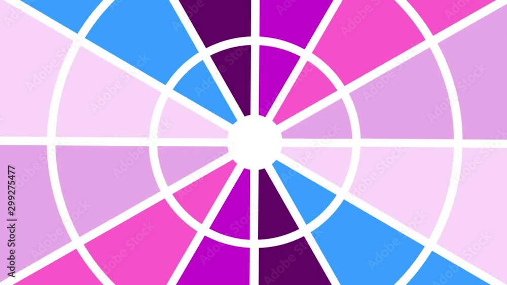 Circular object type fan of various colors that rotates clockwise, with ...