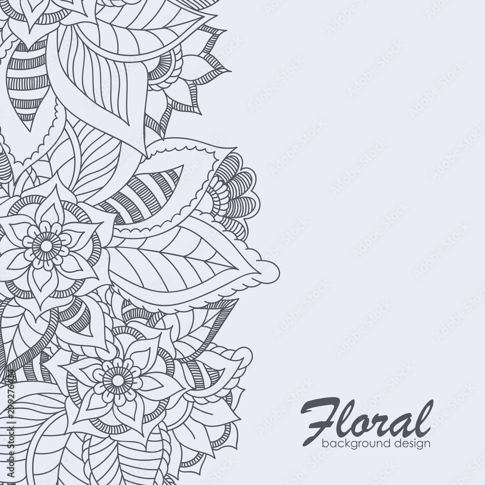 Floral patterns black and white Floral patterns black and white