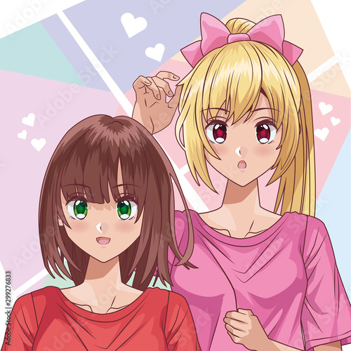 young girls hentai style characters