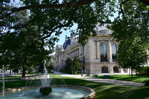 The Petit Palais from nearby gardens. Paris, France.