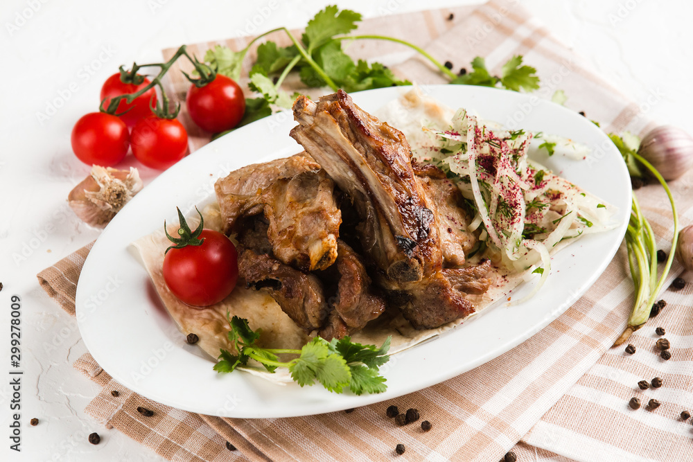 grilled fresh piece of meat grilled fresh piece of meat