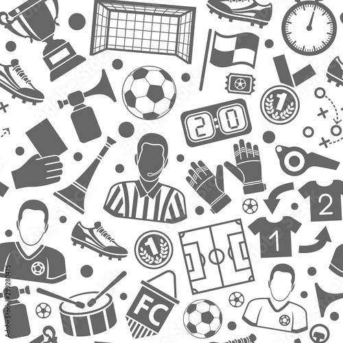 Soccer Football Seamless Pattern