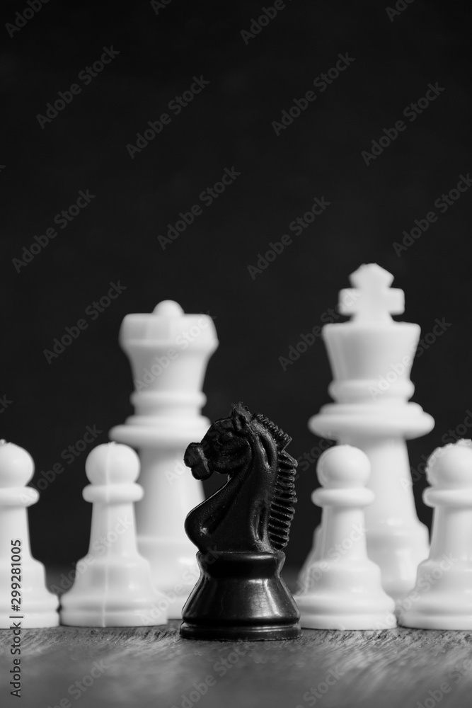 In a chess game horse was surrounded by the opponent 
