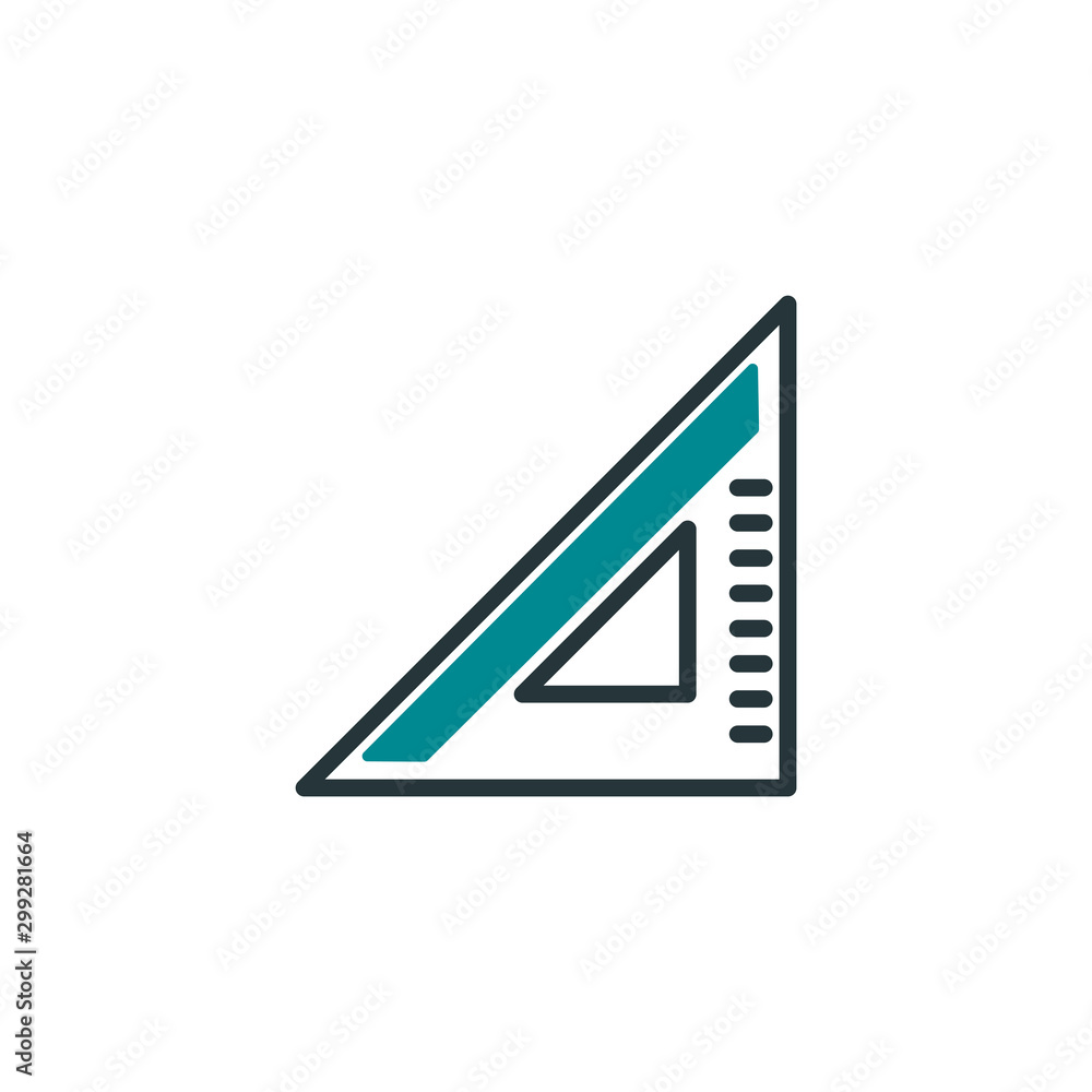 Isolated construction ruler icon fill vector design Isolated construction ruler icon fill vector design