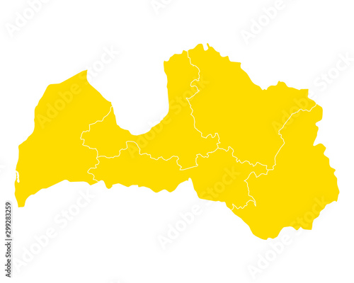 Karte von Lettland