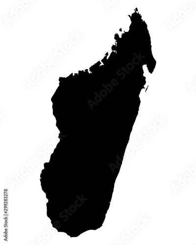 Karte von Madagaskar