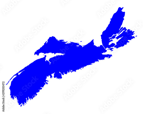 Karte von Nova Scotia