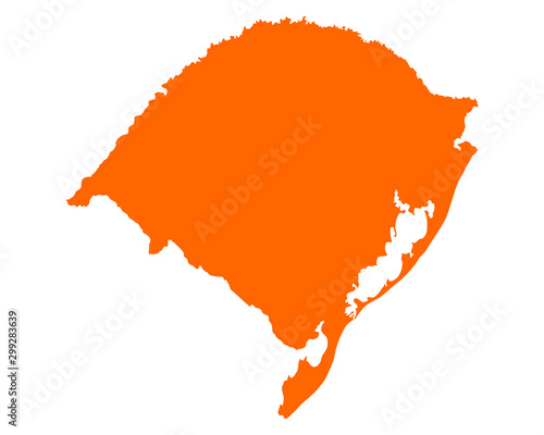 Karte von Rio Grande do Sul