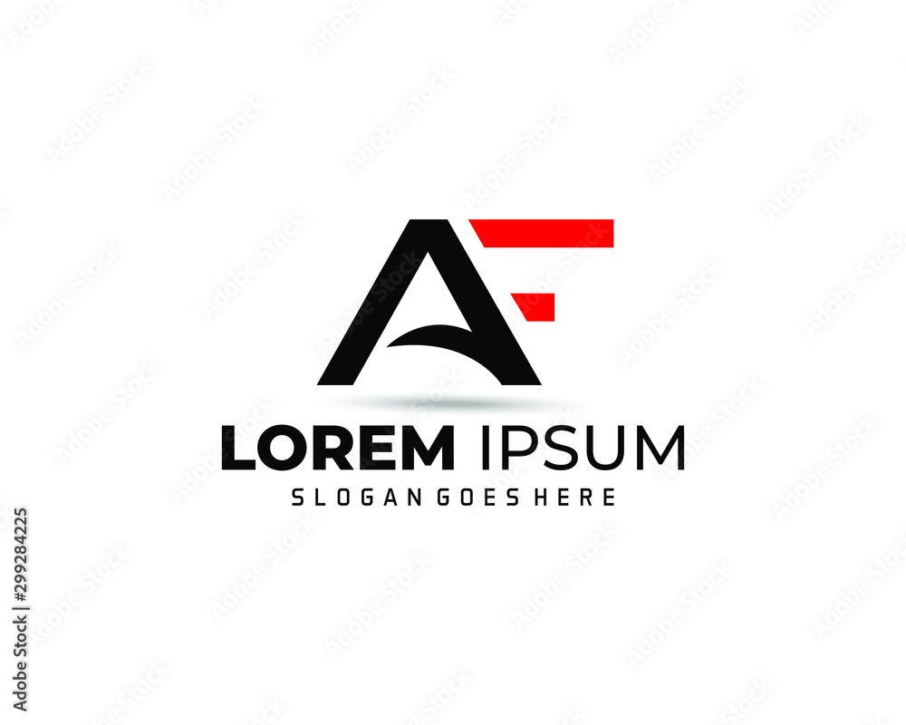 AF Letter Logo Design Template Vector AF Letter Logo Design Template Vector