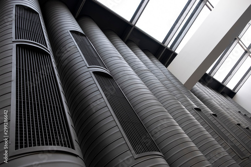 Ventilation Pipes Inside A Modern Building © Özgür Güvenç