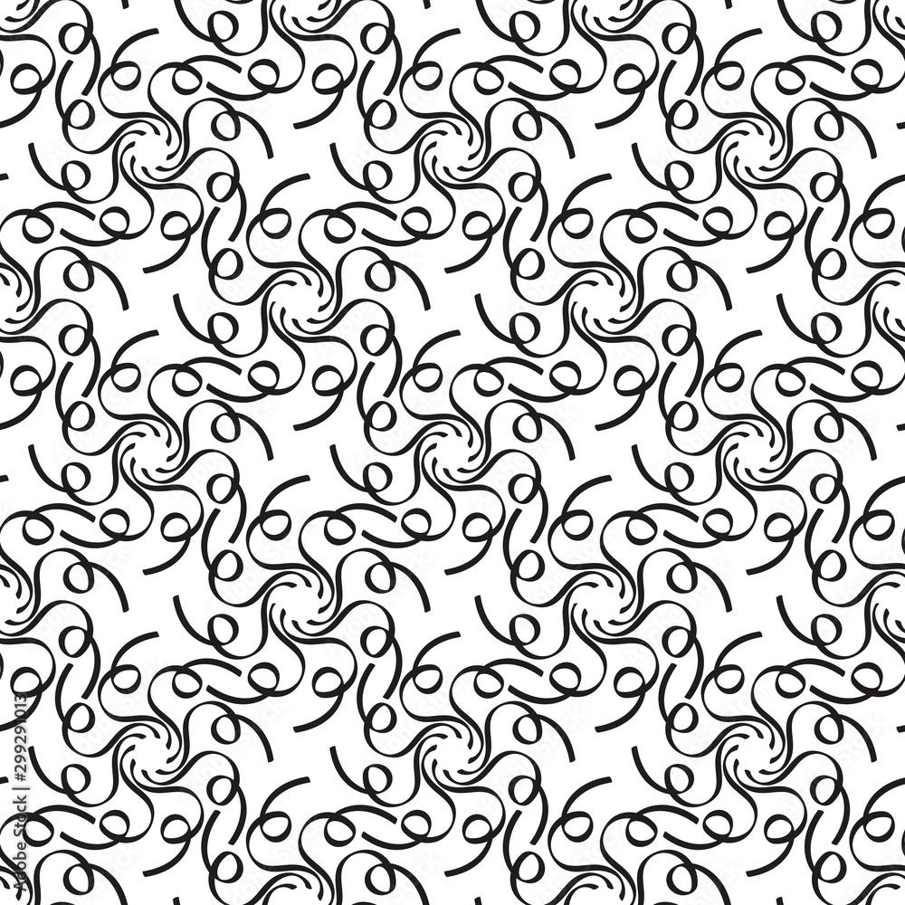 Fototapeta premium Abstract geometric background, vector seamless pattern, ornamental wallpaper, elegant ornament for wrapping paper and other surfaces.