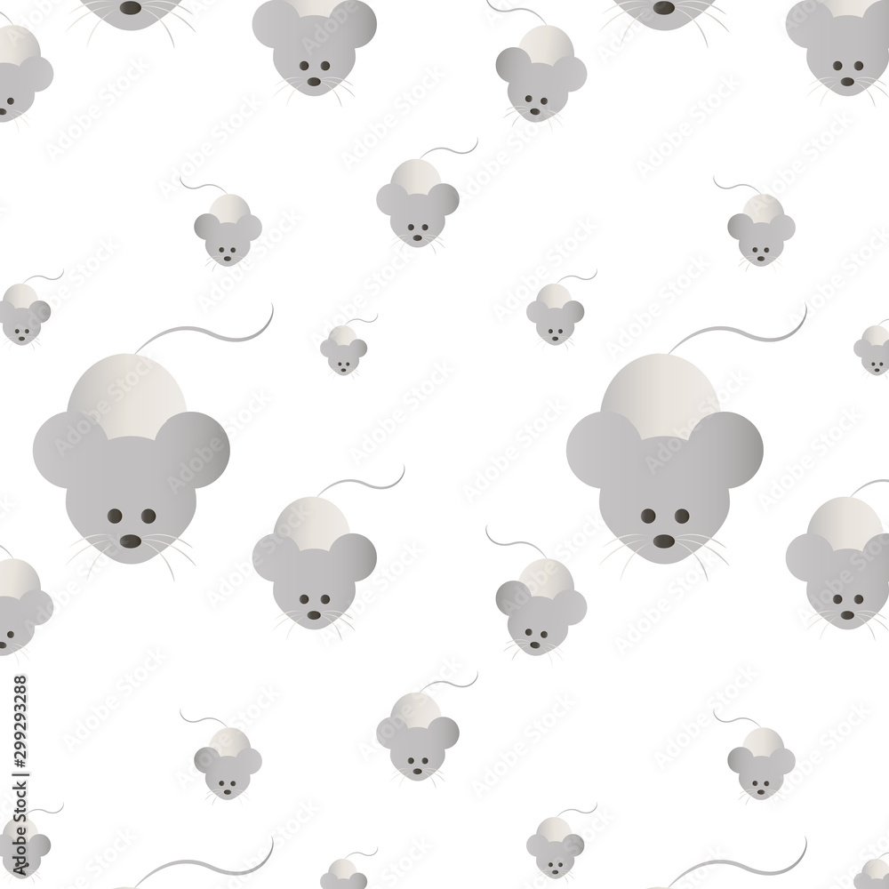 Metal rat pattern 2020 new year Chinese new year