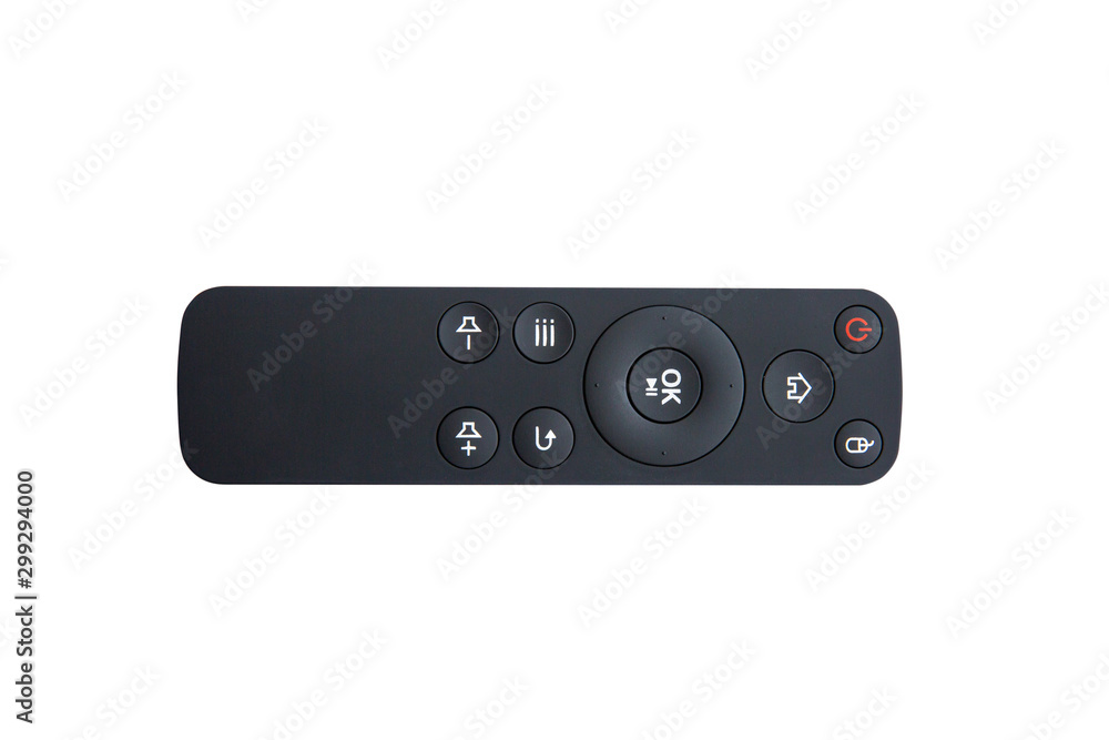 Fototapeta premium android set top box TV remote control isolated on white background