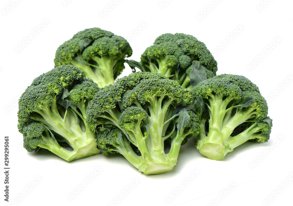 Broccoli vegetable on white background Broccoli vegetable on white background