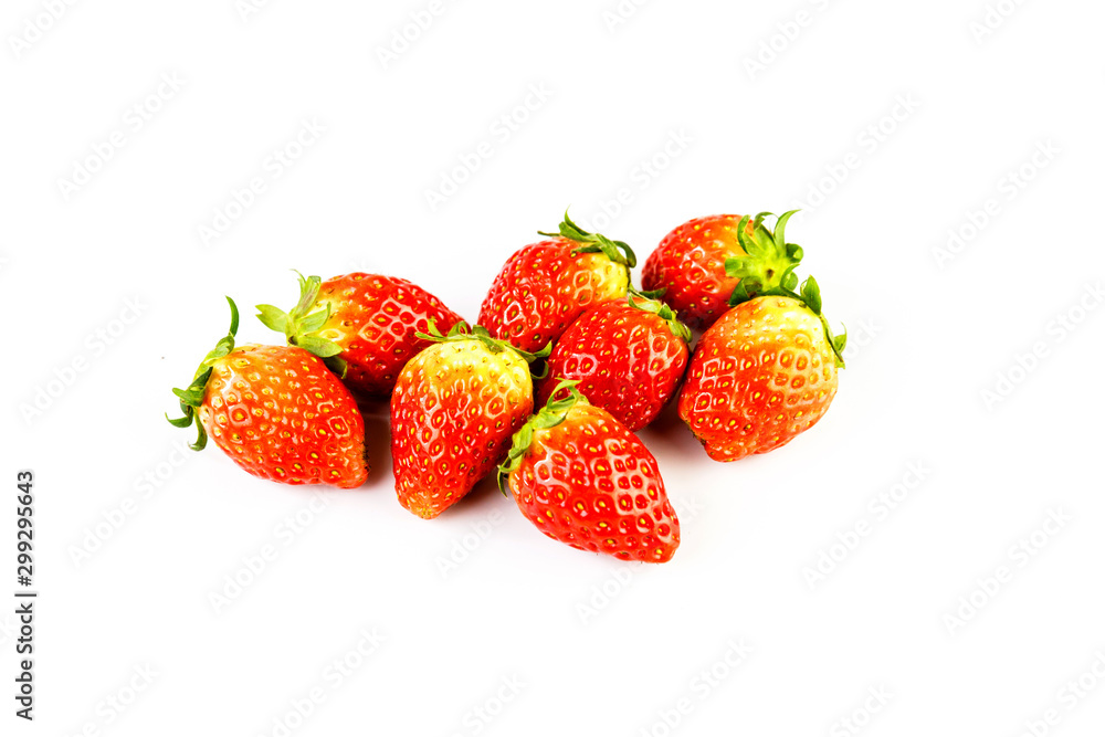 Strawberries isolated over white background Strawberries isolated over white background