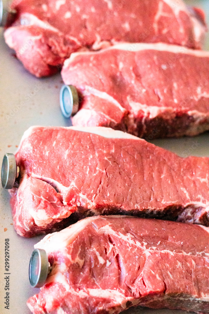 Grilling steak