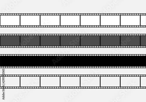 Película de cine sobre fondo blanco.
