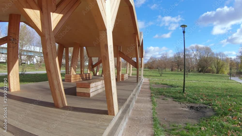 Wooden gazebo for relaxing Wooden gazebo for relaxing