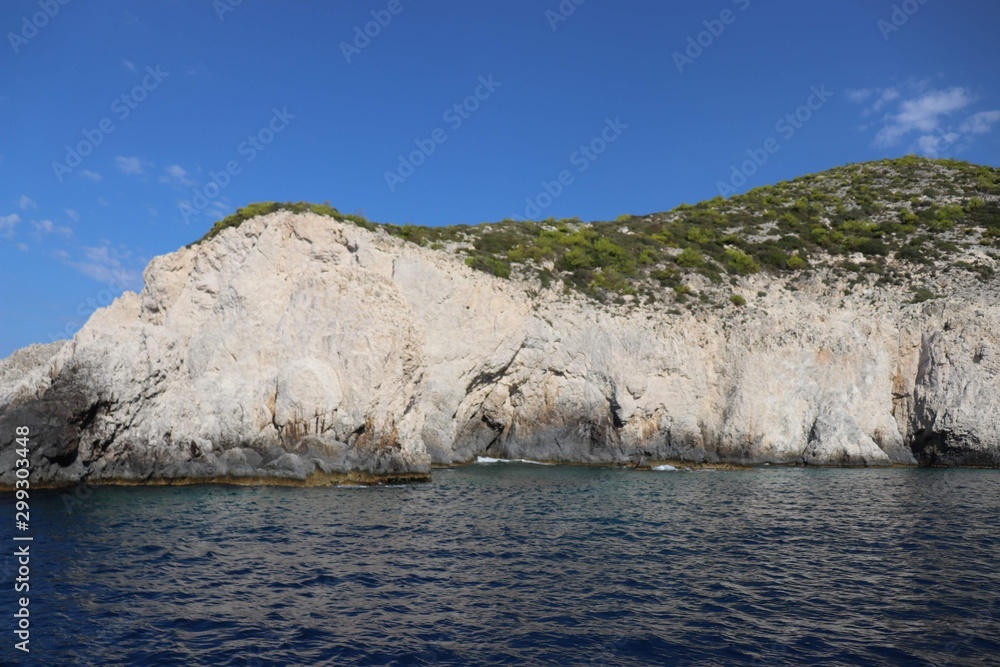 Rocky coastline in Greece Rocky coastline in Greece