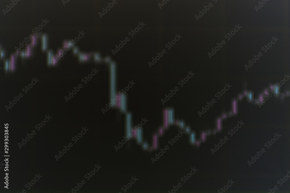 Economic graph diagrams stock market, for business and financial concepts.Dark background. Economic graph diagrams stock market, for business and financial concepts.Dark background.