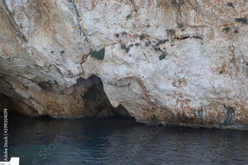 Rocky coastline in Greece