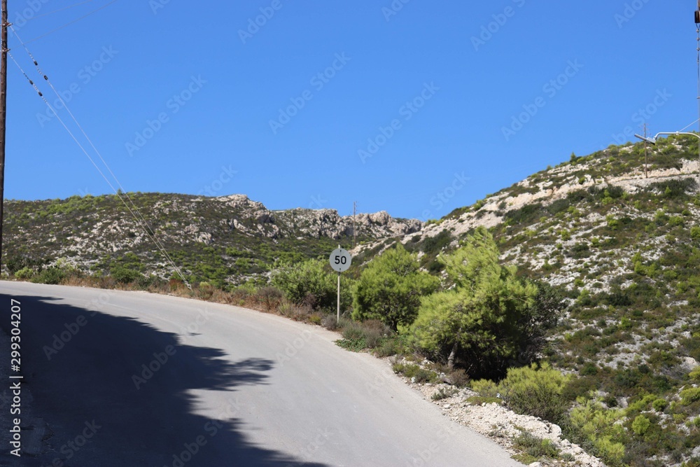 road in Greece