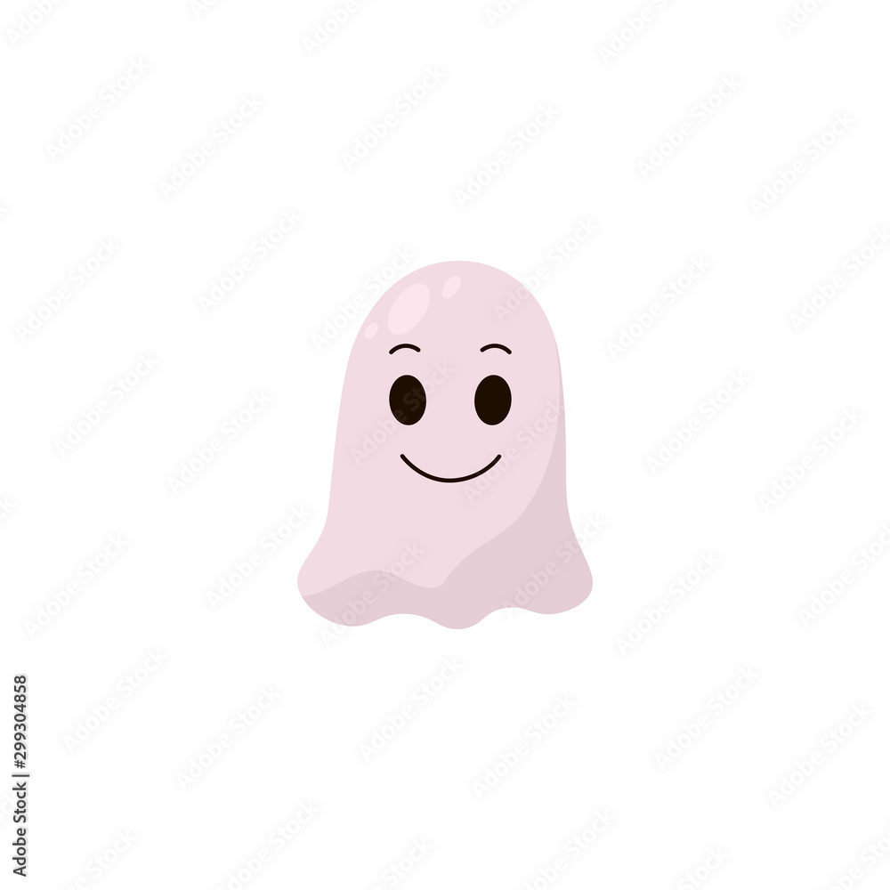 Ghost on white background. Vector isolated illustration. Ghost on white background. Vector isolated illustration.