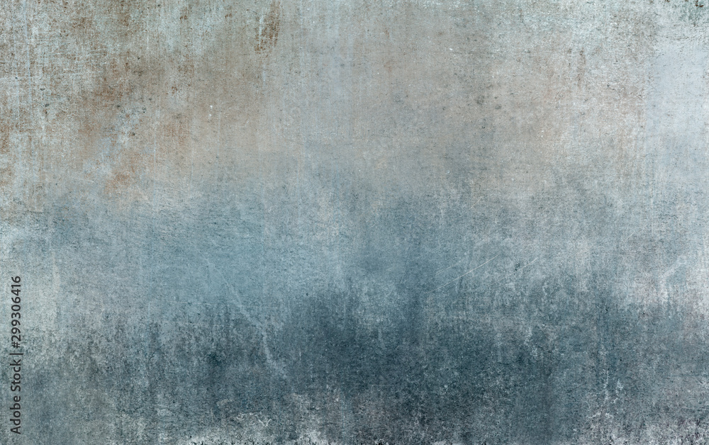 Old distressed blue grungy wall background - obrazy, fototapety, plakaty 