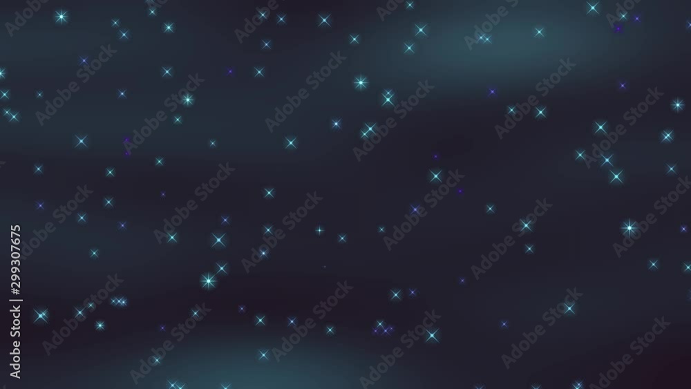 Twinkling stars in night sky. Animated dark space background. Twinkling stars in night sky. Animated dark space background.