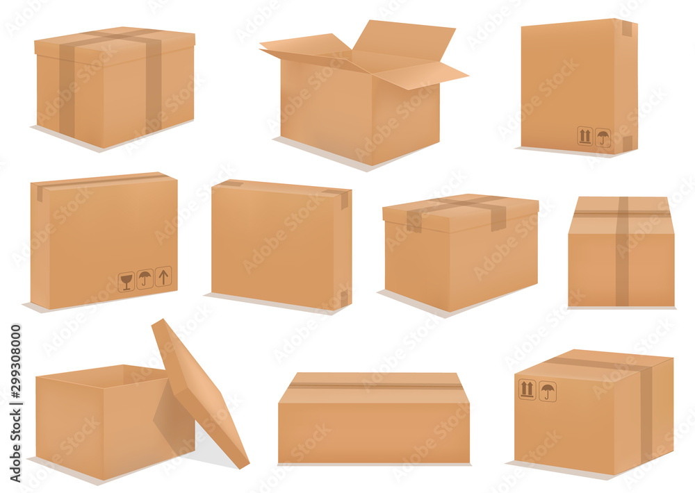 Cardboard box mockup Cardboard box mockup