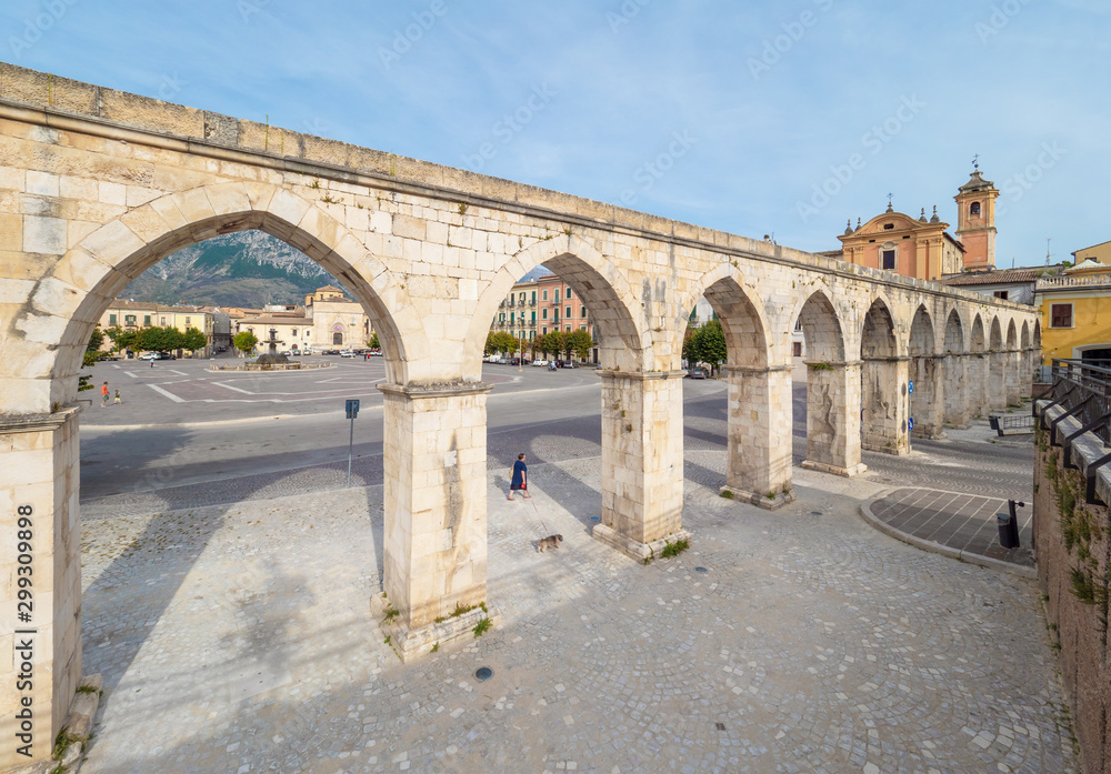 Sulmona (Abruzzo, Italy) - An artistic city in province of L'Aquila, in the heart of Abruzzo region, Majella National Park, famous for the production of comfits. Here the historical center.