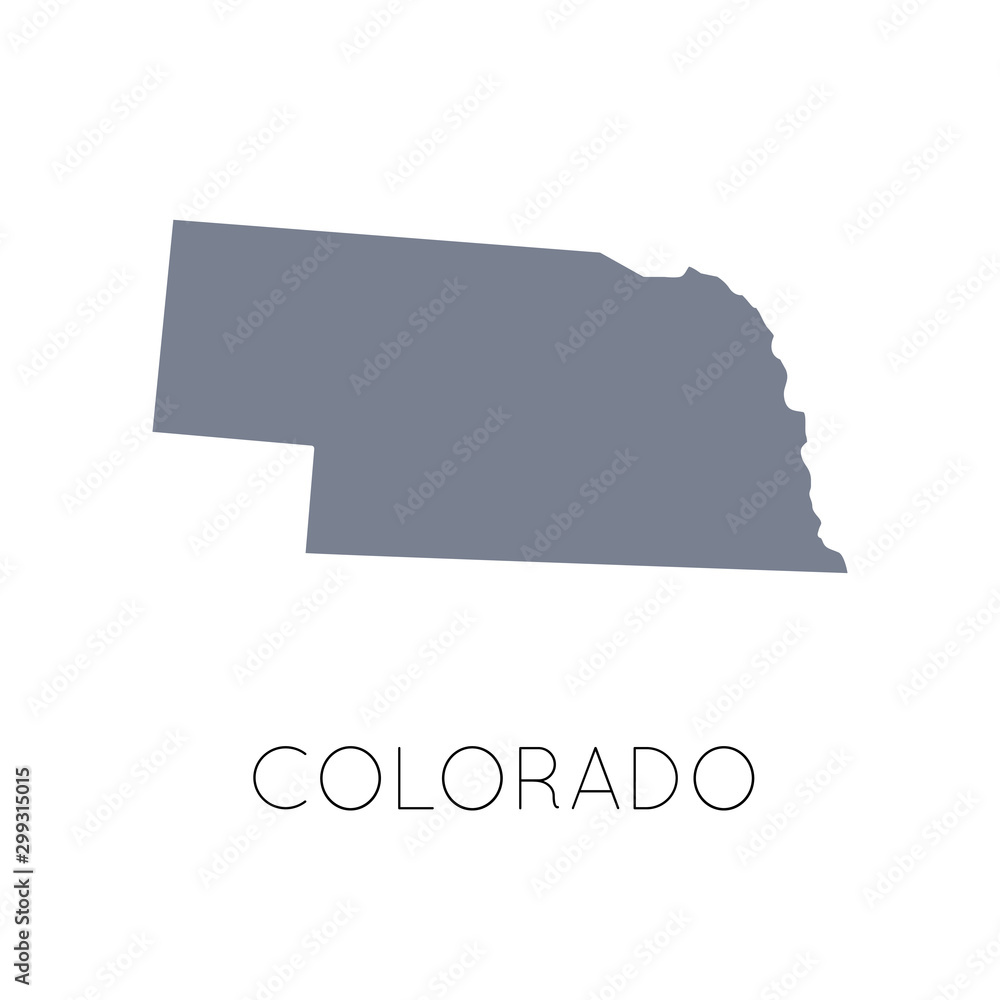 High detailed vector map - United States of America. Map with state ...