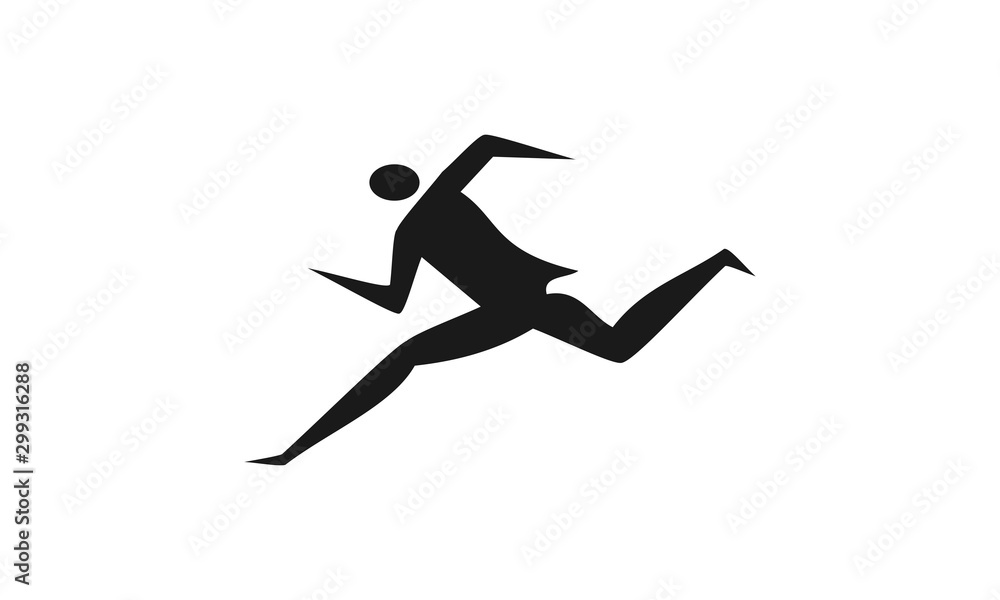 Running men vector icon