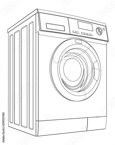 Drawing Washing Machine