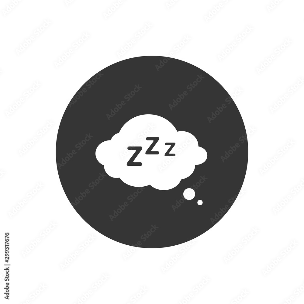 Sleep Rest icon in flat style. Sleep symbol for your web site design, logo, app, UI Vector Sleep Rest icon in flat style. Sleep symbol for your web site design, logo, app, UI Vector