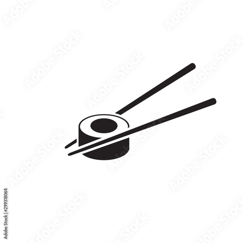 Sushi icon, sushi flat style vector illustration flat style