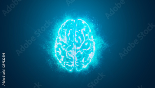 cervello, intelligenza artificiale, sinapsi, memoria, digitale,	 photo
